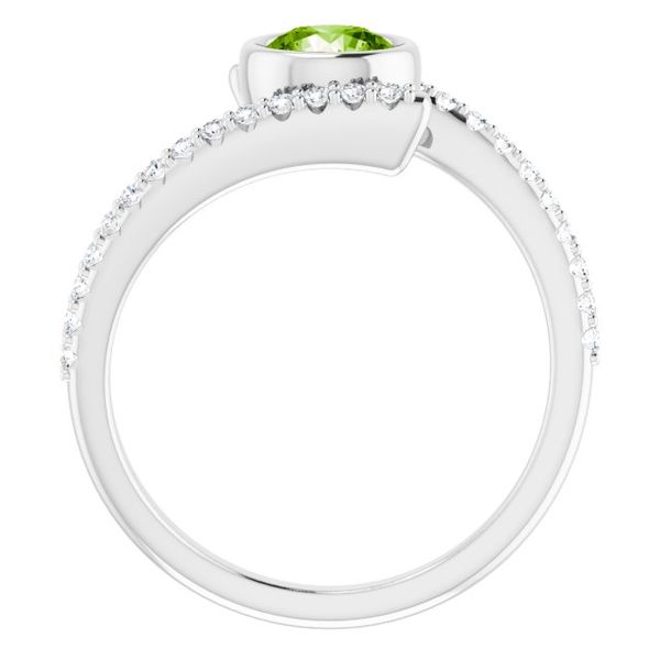 Bezel-Set Accented Ring Image 2 James Wolf Jewelers Mason, OH
