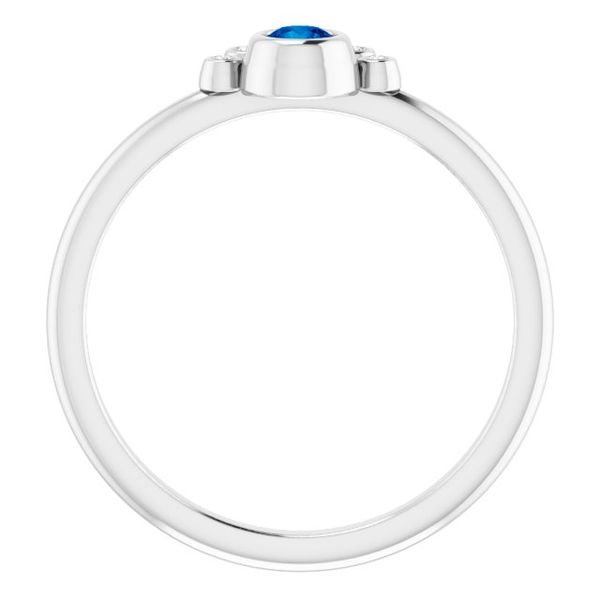 Stackable Bezel-Set Ring Image 2 Morrison Smith Jewelers Charlotte, NC