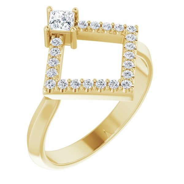Accented Geometric Ring Gaines Jewelry Flint, MI