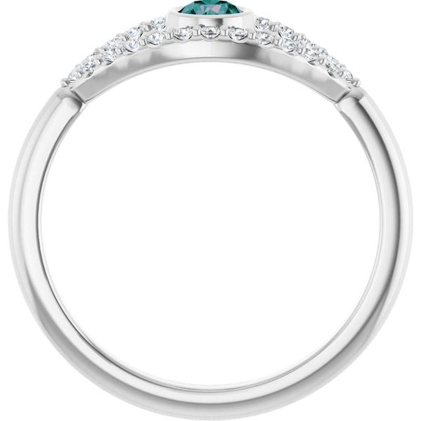 Accented Evil Eye Ring Image 2 David Mann, Jeweler Geneseo, NY