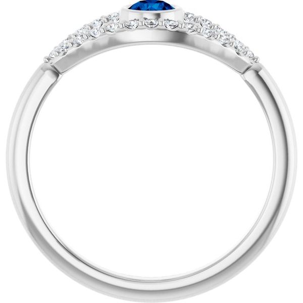 Accented Evil Eye Ring Image 2 David Mann, Jeweler Geneseo, NY