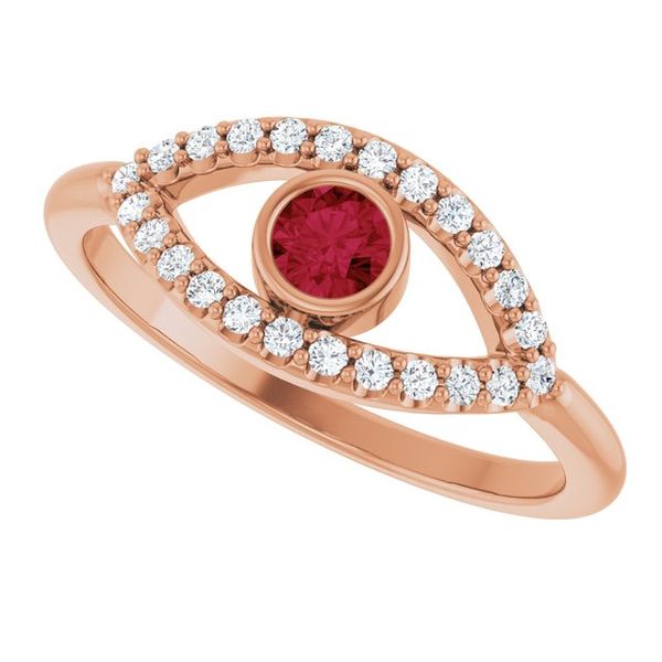 Accented Evil Eye Ring Image 5 McCoy Jewelers Bartlesville, OK