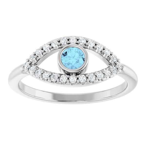 Accented Evil Eye Ring Image 3 Moseley Diamond Showcase Inc Lexington, SC