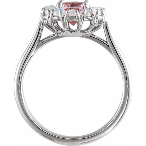 Stuller HaloStyle Ring 72074605P 14KW Rings Puckett's Fine