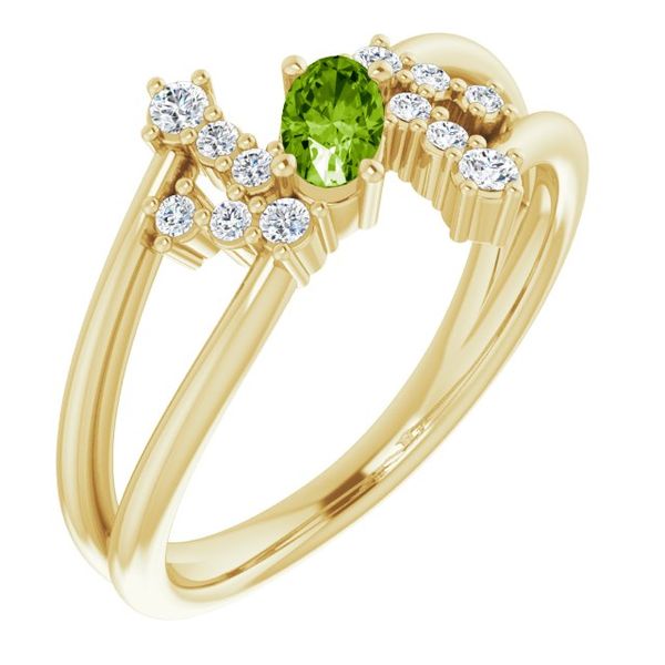 Accented Bypass Ring Linwood Custom Jewelers Linwood, NJ