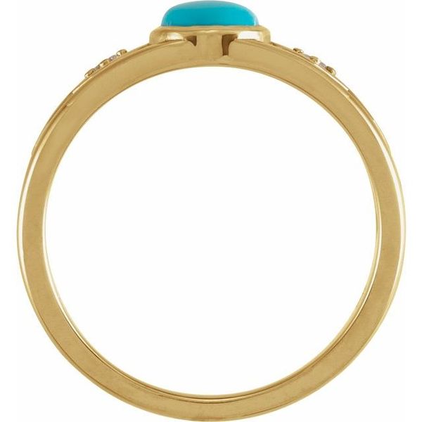 Bezel-Set Cabochon Ring Image 2 Ross Elliott Jewelers Terre Haute, IN