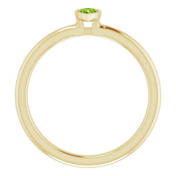 Family Stackable Bezel-Set Ring Image 2 K. Martin Jeweler Dodge City, KS