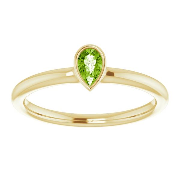 Family Stackable Bezel-Set Ring Image 3 K. Martin Jeweler Dodge City, KS