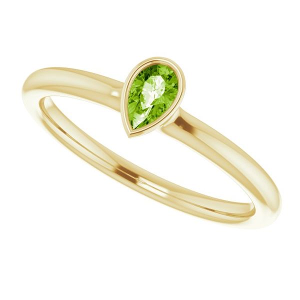 Family Stackable Bezel-Set Ring Image 5 K. Martin Jeweler Dodge City, KS