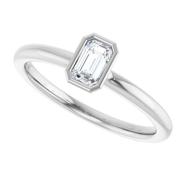 Family Stackable Bezel-Set Ring Image 5 K. Martin Jeweler Dodge City, KS