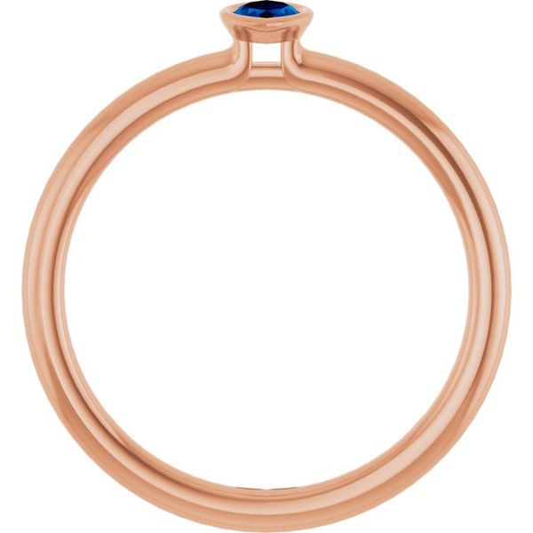 Family Stackable Bezel-Set Ring Image 2 K. Martin Jeweler Dodge City, KS