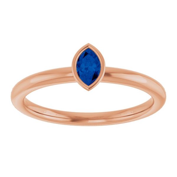 Family Stackable Bezel-Set Ring Image 3 K. Martin Jeweler Dodge City, KS