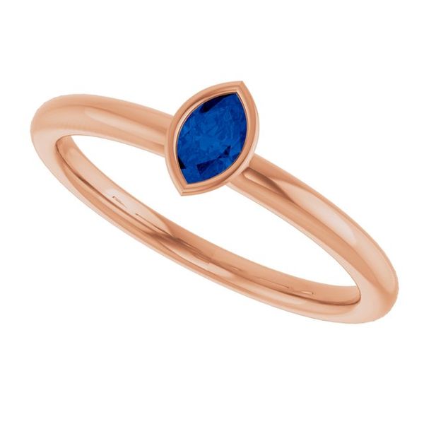 Family Stackable Bezel-Set Ring Image 5 K. Martin Jeweler Dodge City, KS