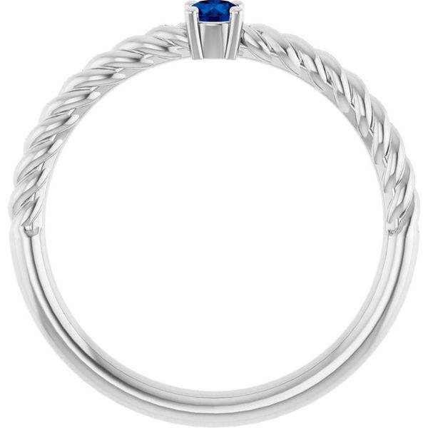 Rope Solitaire Ring Image 2 Alexander Fine Jewelers Fort Gratiot, MI