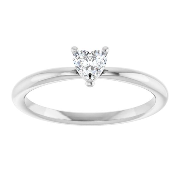 Heart Solitaire Ring Image 3 Barron's Fine Jewelry Snellville, GA