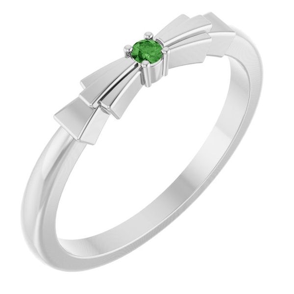 Stuller Stackable Ring 72326:111:P 14KW Gemstone Rings