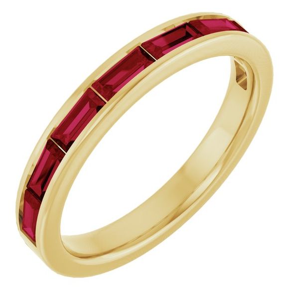 Straight Baguette Stackable Ring Conti Jewelers Endwell, NY