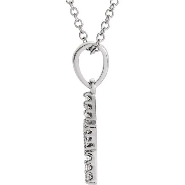 Tiffany & Co. And 0.17ct Solitaire Diamond Necklace in White