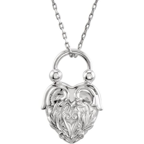 Vintage-Inspired Heart Necklace K. Martin Jeweler Dodge City, KS