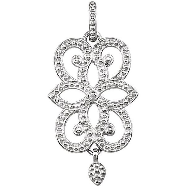 Floral Granulated Pendant D'Errico Jewelry Scarsdale, NY