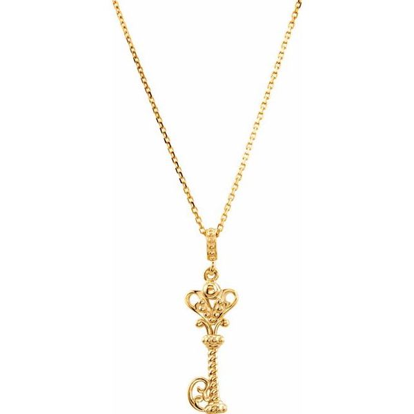 Vintage-Inspired Key Necklace Galicia Fine Jewelers Scottsdale, AZ