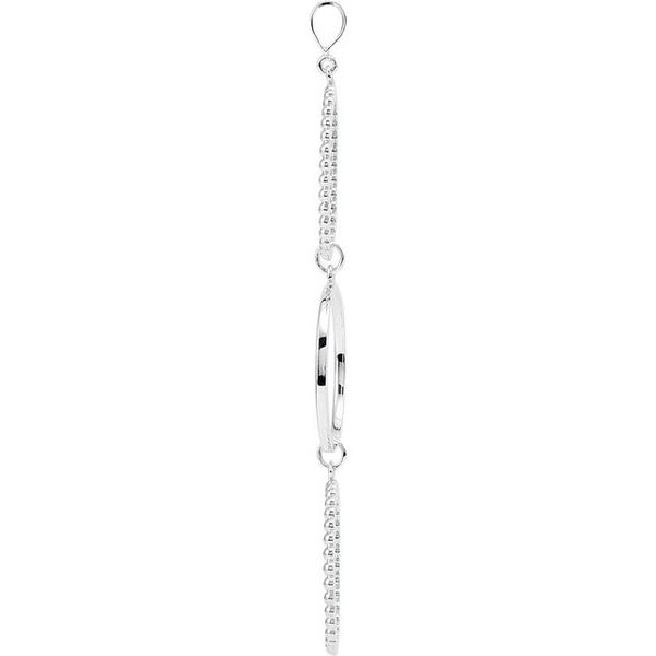 Beaded Circle Pendant Image 2 S&E Jewelers Depew, NY