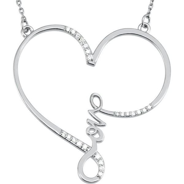 Infinity-Inspired Love Heart Necklace K. Martin Jeweler Dodge City, KS