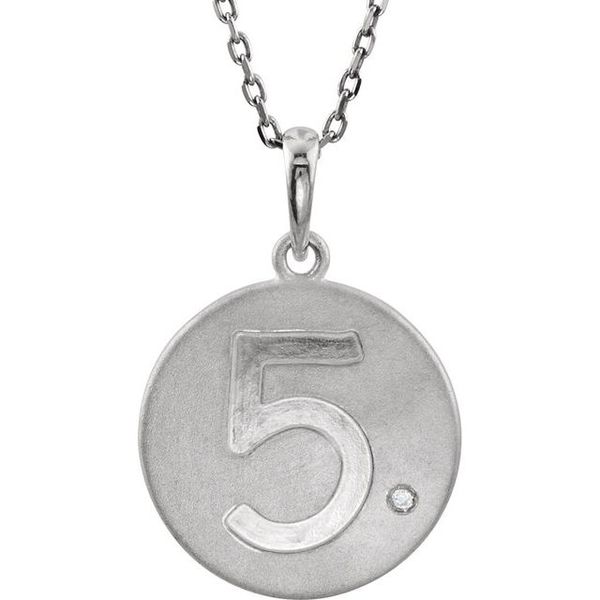 Accented Numeric Pendant J. Anthony Jewelers Neenah, WI