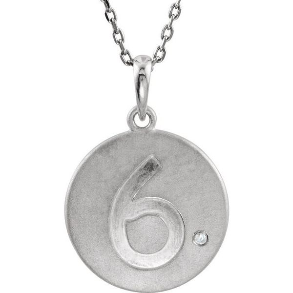 Accented Numeric Pendant D'Errico Jewelry Scarsdale, NY