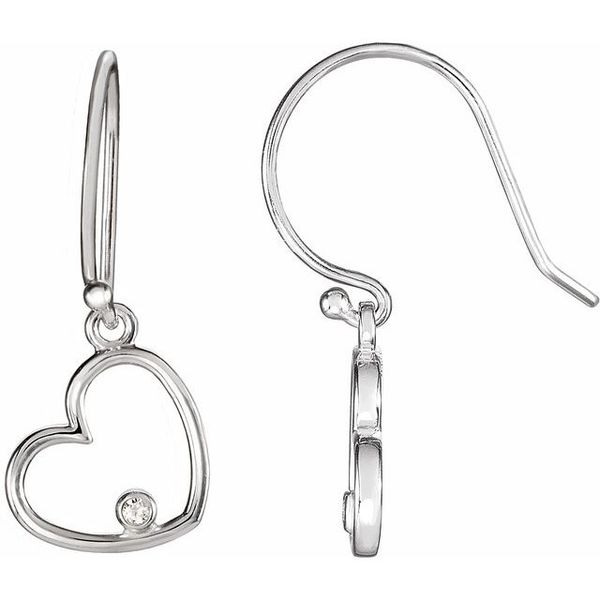 Accented Heart Earrings TNT Jewelers Easton, MD