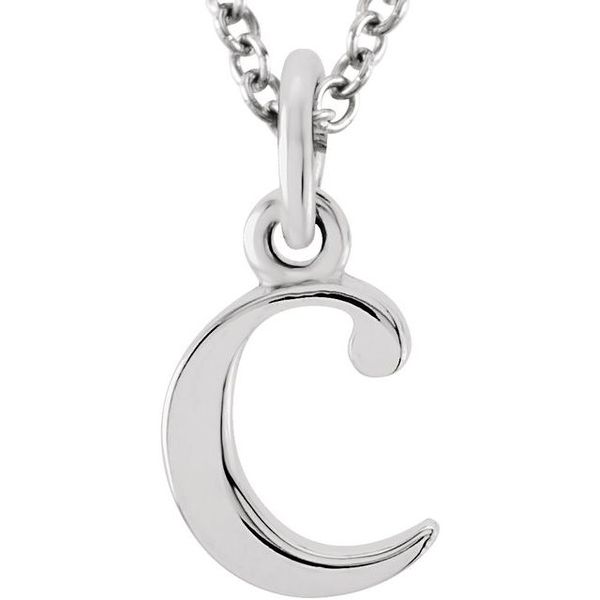 Lowercase Initial Necklace Nick T. Arnold Jewelers Owensboro, KY