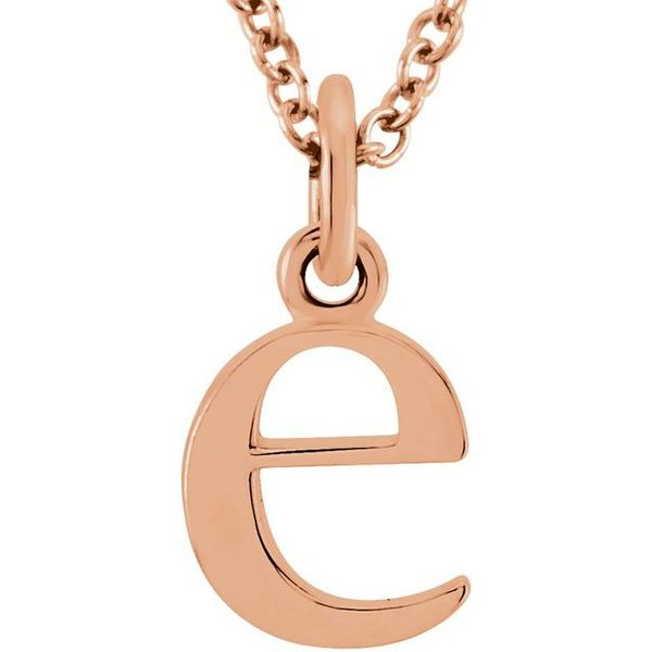 Stuller Lowercase Initial Necklace 85780:70057:P | Waddington Jewelers |  Bowling Green, OH