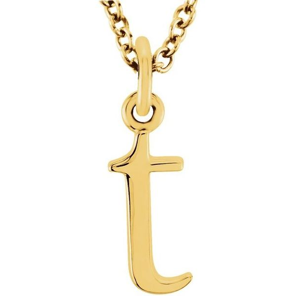 Lowercase Initial Necklace-personalization Jewelry-14k Gold Filled Wire-monogram  Pendant - Etsy