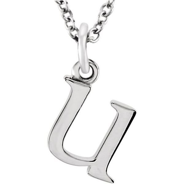 Lowercase Initial Necklace or Charm/Pendant Jewelry Design Studio Jensen Beach, FL
