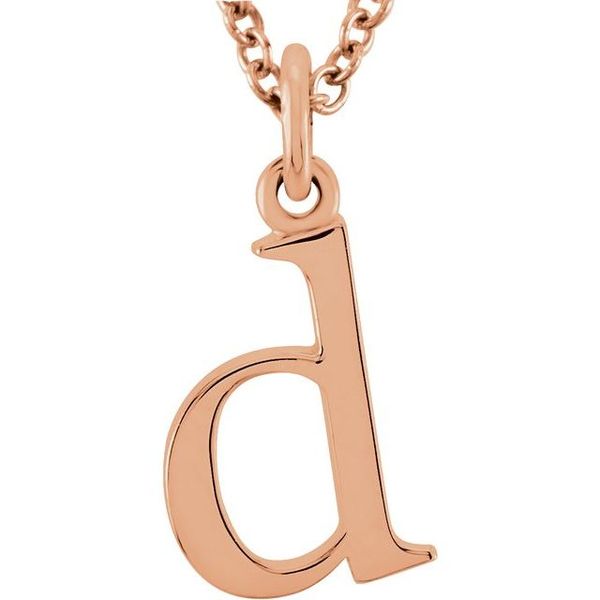 Lowercase Initial Necklace David Mann, Jeweler Geneseo, NY