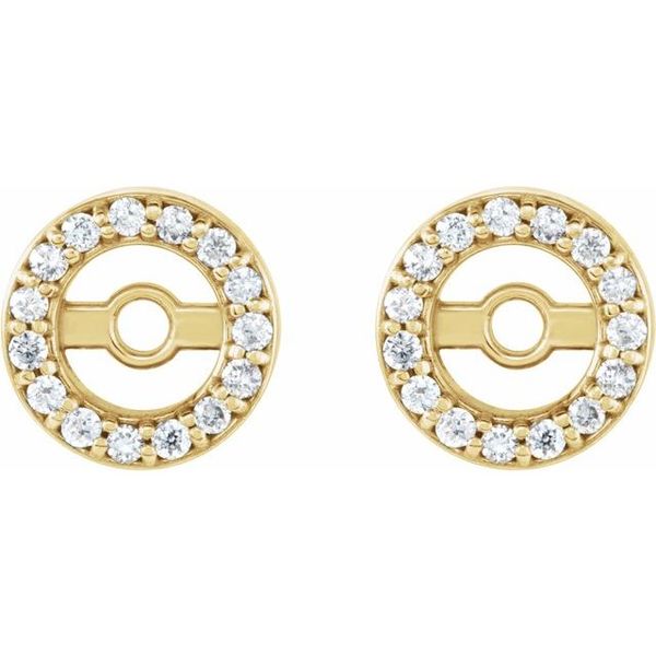 Halo-Style Earring Jackets Image 2 Crown Jewelers Augusta, GA