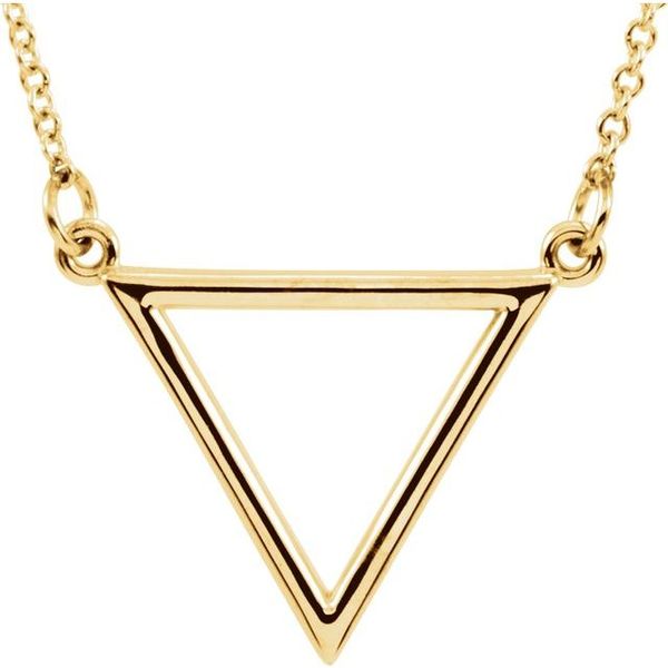 Triangle Necklace Ask Design Jewelers Olean, NY