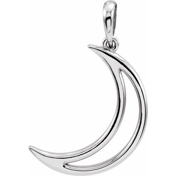 Crescent Moon Pendant Hand Engraving Direct Chestertown, MD