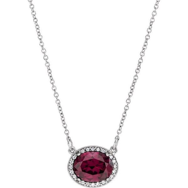 Halo-Style Necklace Image 3 Carroll's Jewelers Doylestown, PA