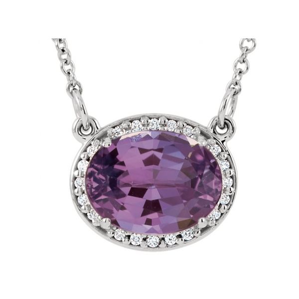 Halo-Style Necklace Van Scoy Jewelers Wyomissing, PA