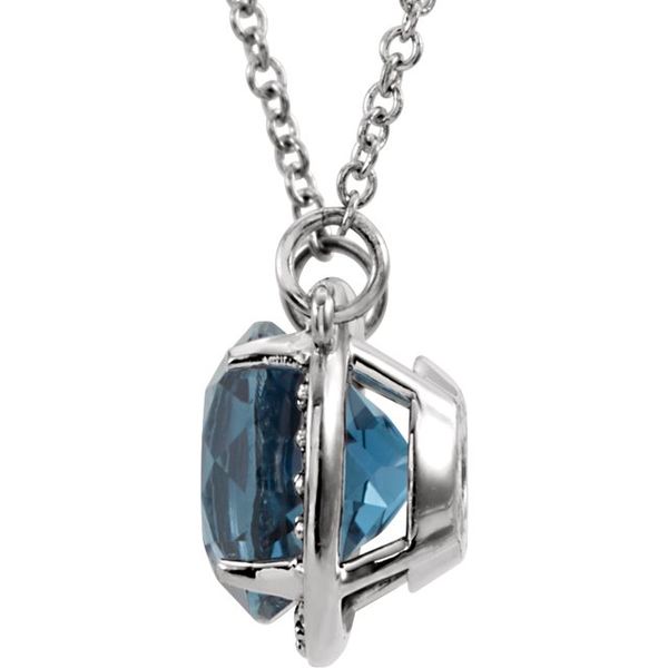 Halo-Style Necklace Image 2 Van Scoy Jewelers Wyomissing, PA