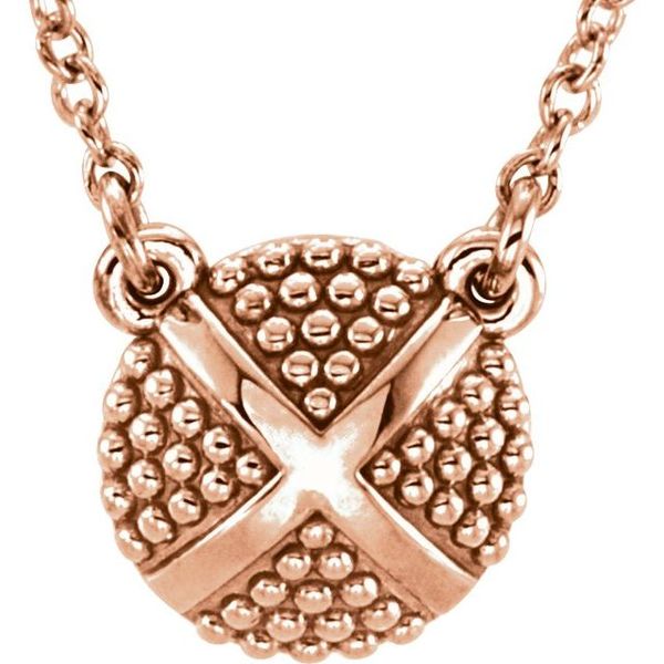 Granulated X Necklace Van Scoy Jewelers Wyomissing, PA