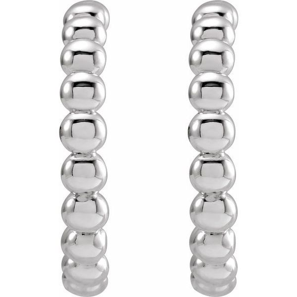 Beaded Hoop Earrings Image 2 Designer Jewelers Westborough, MA
