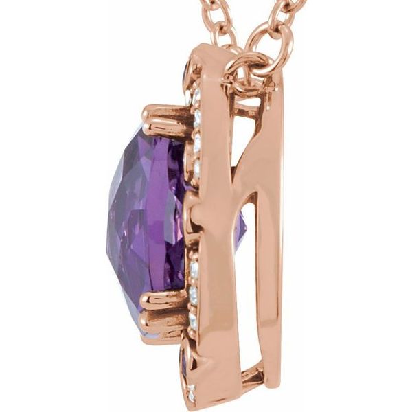 Halo-Style Necklace Image 2 Designer Jewelers Westborough, MA