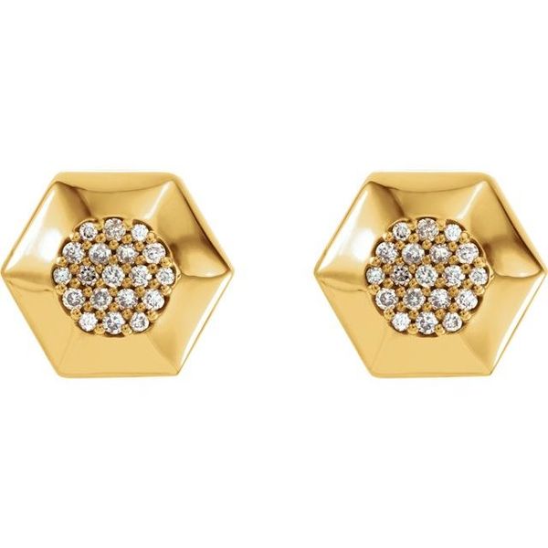 Geometric Cluster Earrings Image 2 Van Scoy Jewelers Wyomissing, PA
