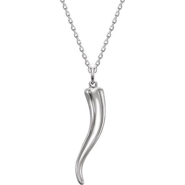 Amazon.com: LaTisoro Sterling Silver Horn Cornicello Italian Horn Necklace  for Men, Women, and others : Clothing, Shoes & Jewelry