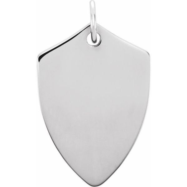 Engravable Shield Pendant Morin Jewelers Southbridge, MA