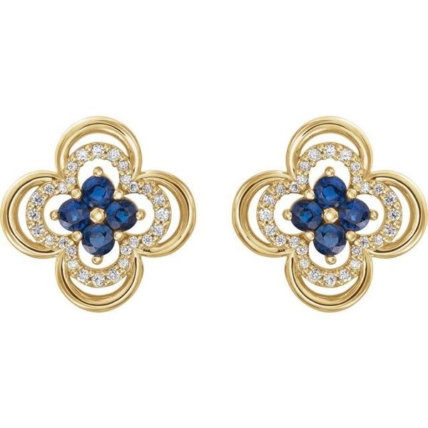 Clover Earrings Image 2 Morin Jewelers Southbridge, MA