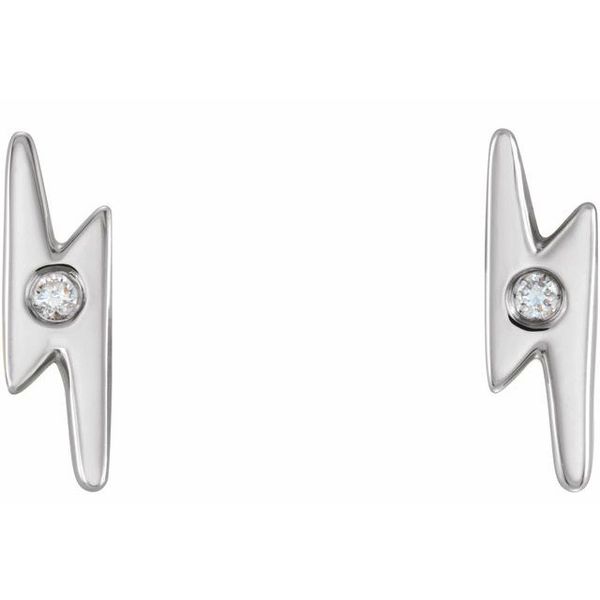 Lightning Bolt Earrings Image 2 Biondi Diamond Jewelers Aurora, CO