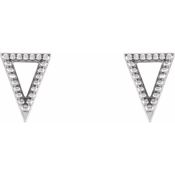 Beaded Triangle Earrings Image 2 Biondi Diamond Jewelers Aurora, CO